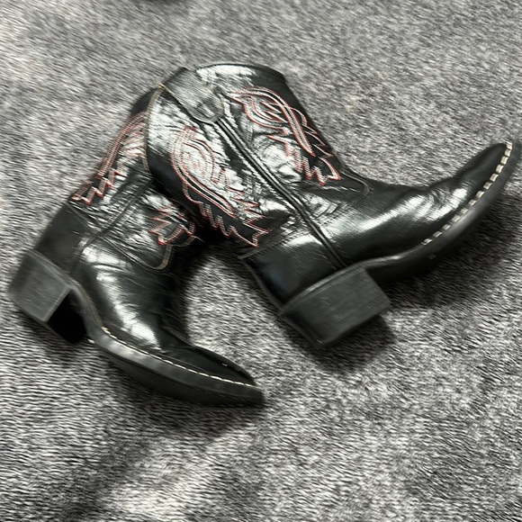 Shoes Little Girl Cowboy Boots Used Once For School Show Poshmark